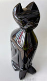 Huge 7” Obsidian Cat crystal Carving