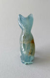 2 “ Blue Onyx Cat Carving