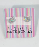 Cat Head Earrings- Assorted Colors