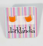 Cat Head Earrings- Assorted Colors