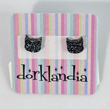 Cat Head Earrings- Assorted Colors