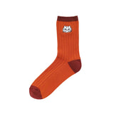 Cat socks - Ribbed Orange