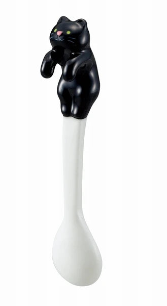 Black cat hanging spoon