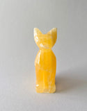 2 “ Calcite Cat Carving