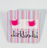 Cat Head Earrings- Assorted Colors