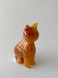 2 “ Brown Onyx Cat Carving