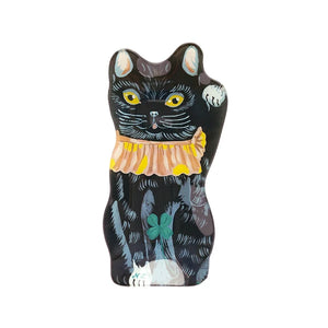 Lucky cat plate by Nathalie Lété -black cat