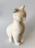 Large 4” Zebra Onyx Cat crystal Carving