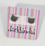 Cat Head Earrings- Assorted Colors