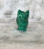 Malachite Crystal Cat