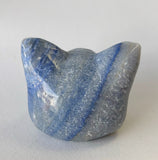 2” Blue Aventurine Mystical cat crystal Carving
