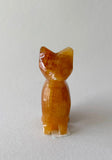 2 “ Brown Onyx Cat Carving
