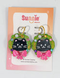 Cat Wreath Earrings