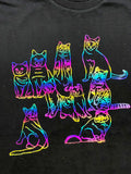 Cat Family Rainbow Foil T shirt