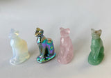 Small 1.5” Bast cat crystal Carving