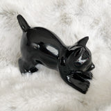 2.5” onyx Cat crystal Carving