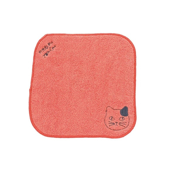 Cat washcloth - orange