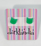 Cat Head Earrings- Assorted Colors