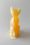 2 “ Calcite Cat Carving