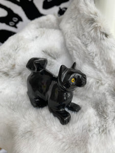 2.5” onyx Cat crystal Carving (2)