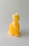 2 “ Calcite Cat Carving