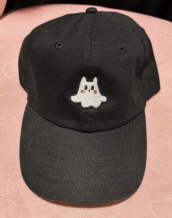 Ghost Cat Dad Hat