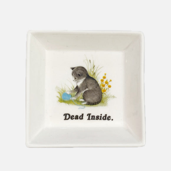 Dead Inside Cat trinket tray