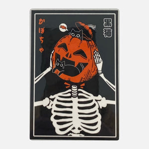 Halloween Cat Skeleton Sticker