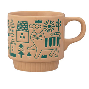 Decole Walking Cat Mug - Village