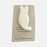 Felt brooch - cat body