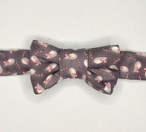 Mouse Print Bow Tie Cat Collar