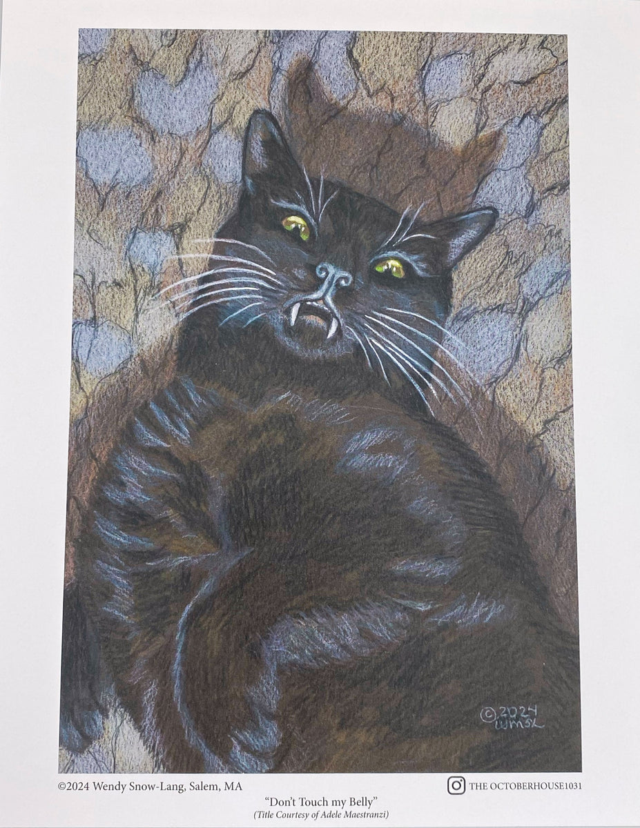 Art Print - Don’t Touch My Belly – Notso Kitty