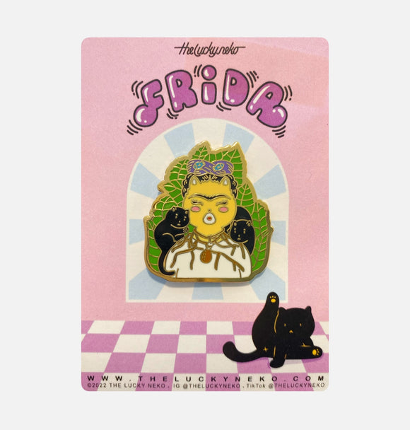 Frida Cat Enamel Pin