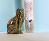 Gorgeous Pyrite Cat Carving