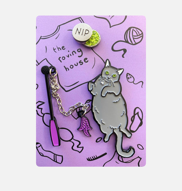 Chonky Cat Enamel Pin Set
