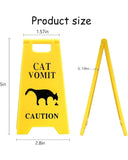 Cat Vomit Caution Sign