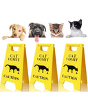 Cat Vomit Caution Sign