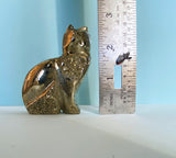Gorgeous Pyrite Cat Carving 2