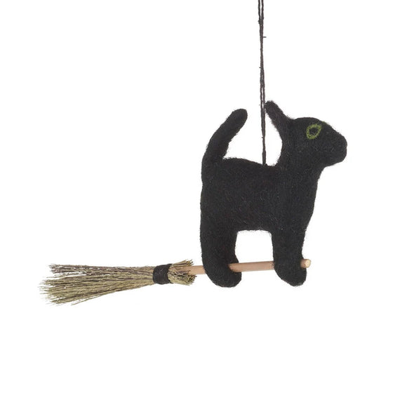 Witch Cat Ornament