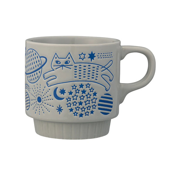 Decole Walking Cat Mug - Cosmos