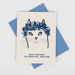 Birthday Beautiful Cat Card