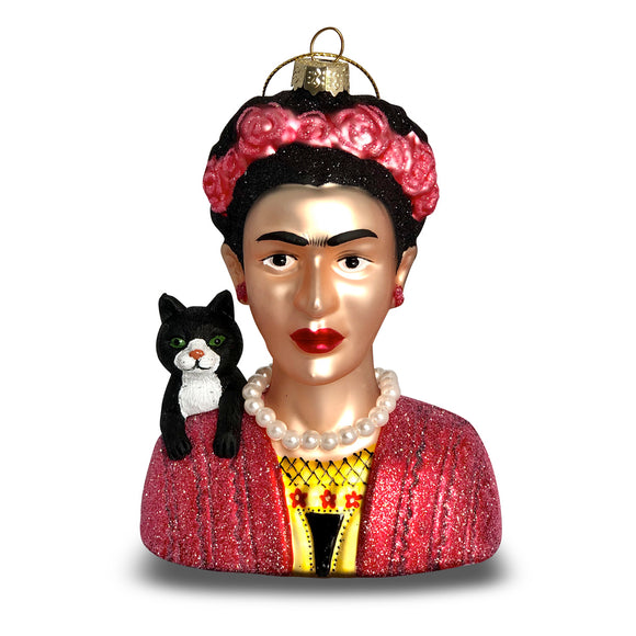 Frida with Cat Ornament