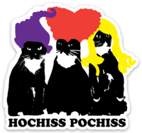 Roxy Hissfit Hochiss Pochiss 3” Sticker