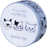 Miyuki Matsuo Washi tape blue