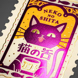Retro Cat Postcard - Cat Cafe