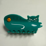 Orange Green Cat Hair Claw