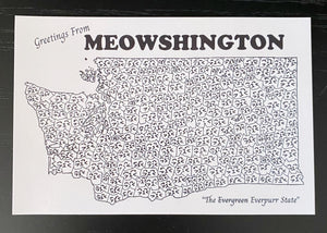 Meowshington postcard