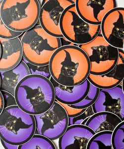 Witch City Kitty 1" Sticker