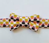Modern Candy Corn Print Bow Tie Cat Collar