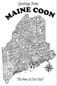 Maine Coon Postcard